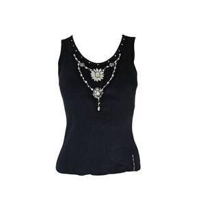 vintage bedazzled goth tank top